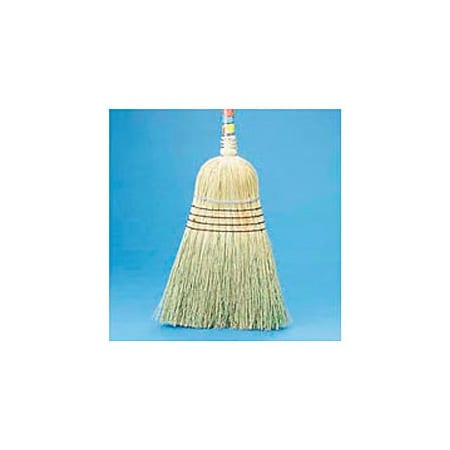 Unisan Warehouse Broom Yucca/Corn Fiber Bristles, 42" Wood Handle Natural - BWK932YEA BWK932YEA